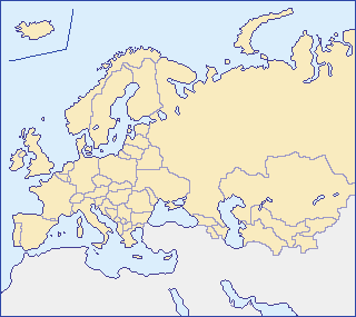 欧州（NIS諸国を含む）の地図