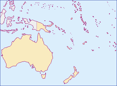 大洋州の地図