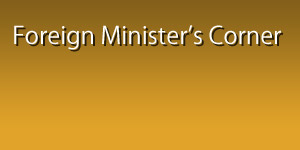 Foreign Minister's Corner