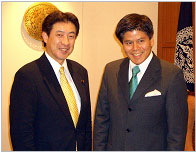 (写真)カンタティー外相との会談