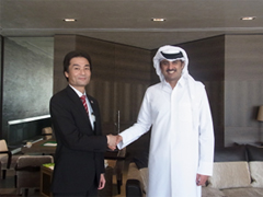 (写真)タミーム皇太子との会談