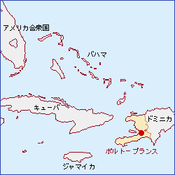 ハイチ共和国地図