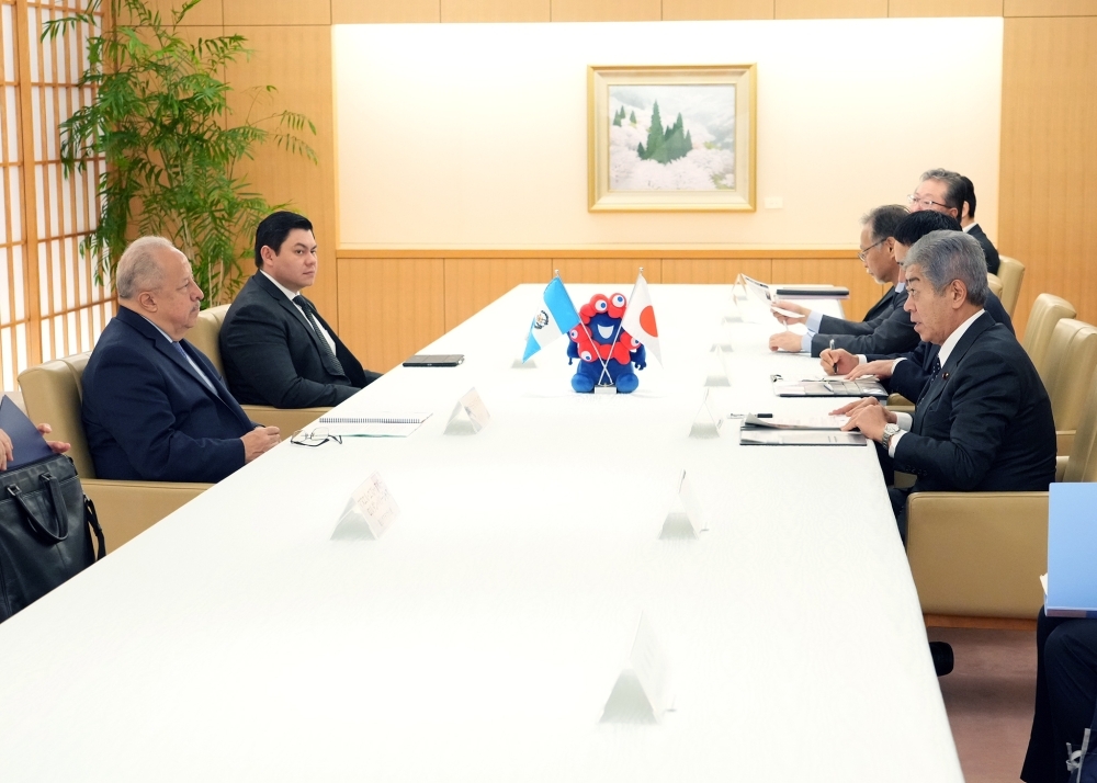 日・グアテマラ外相会談の様子