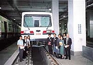 無償資金協力で整備された、鉄道