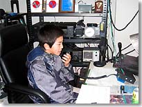 オペレータの中で最年少の中学一年生ハム。これからのODAも無線も担ってほしいもの（所沢市）