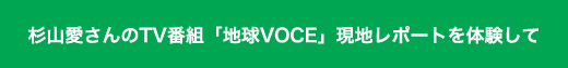 杉山愛さんのTV番組「地球VOCE」現地レポートを体験して