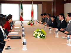 （写真）日・メキシコ外相会談-2