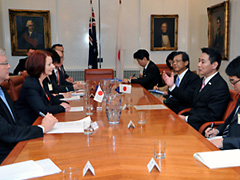 （写真）ギラード豪州首相表敬