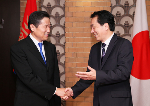 (写真)日・モンゴル首脳と日本企業との懇談会