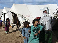 Relief activity in Afghan Refugee Camps (Photo: Japan Platform)