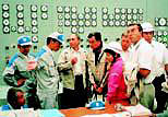 Training at a nuclear power plant in Japan