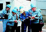 Training at a nuclear power plant in Japan