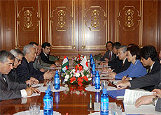 photo(meeting with Foreign Minister Talbak Nazarov)