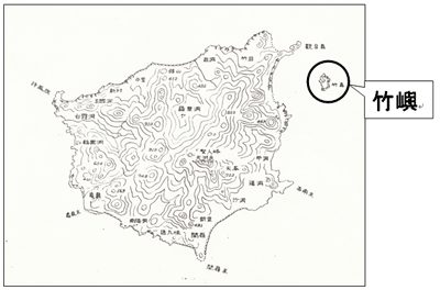 海軍水路部による欝陵島実測図