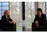 (Photo)Meeting between Vice-Minister of Foreign Affairs of Lithuania Asta Skaisgiryte Liauskiene and Parliamentary Vice-Minister for Foreign Affairs Joe Nakano