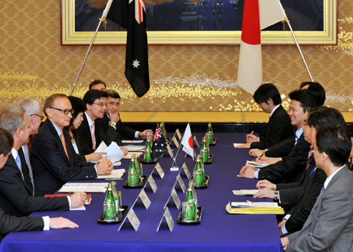 (Photo)Japan-Australia Foreign Ministers' Meeting-2