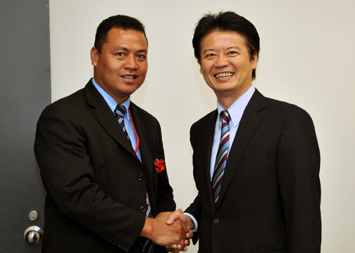 (Photo)Japan-Solomon Islands Foreign Ministers' Meeting-1