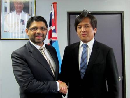 (Photo)Courtesy visit to Mr. Aiyaz Sayed-Khaiyum, Attorney-General and Minister for Justice