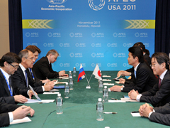 (Photo)Japan-Russia Foreign Ministers' Meeting-2
