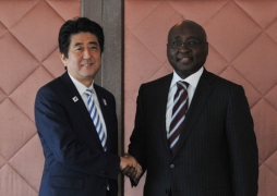 Meeting between Japanese Prime Minister Shinzo Abe and Dr. Donald Kaberuka, President of the African Development Bank