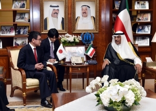 Foreign Minister Kono Visits Kuwait2