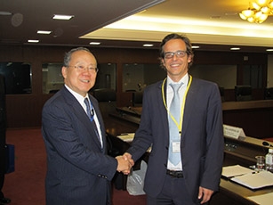 (Photo 1) The Second Intergovernmental Consultation on Cooperation between Japan and the Republic of Slovenia in the field of Science and Technology