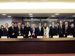 (Photo 3) The Second Intergovernmental Consultation on Cooperation between Japan and the Republic of Slovenia in the field of Science and Technology