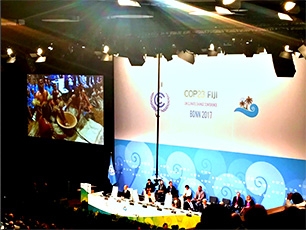 (Photo) The 23rd session of the Conference of the Parties to the United Nations Framework Convention on Climate Change (COP 23), The 13th session of the Conference   of the Parties Serving as the Meeting of the Parties to the Kyoto Protocol (CMP13), The 2nd part of the 1st session of the Conference of the Parties serving   as the Meeting of the Parties to the Paris Agreement (CMA1-2)