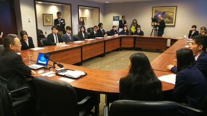 photo3: Meeting with a United Nations’ Japanese staff