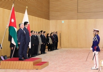 Salute and the guard of honor ceremony