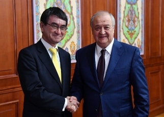 Foreign Ministers shaking hands
