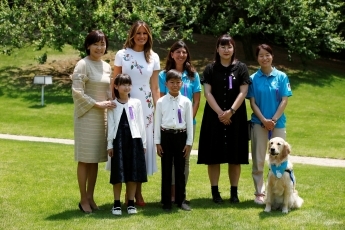 Cultural Event and Lunch between Mrs. Abe and Mrs. Trump1