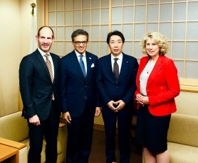 Parliamentary Vice-Minister Nakayama received a courtesy call from President of the Business Council of Canada(BCC) HYDER