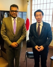 Parliamentary Vice Minister for Foreign Affairs Nakayama Receives a Courtesy Call from Fiji Permanent Secretary