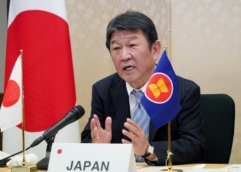 A picture of Mr. MOTEGI Toshimitsu, Minister for Foreign Affairs of Japan who attends ASEAN Plus Three Foreign Ministers' Meeting