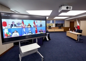 Participants of the 14th Mekong-Japan Foreign Ministers’ Meeting