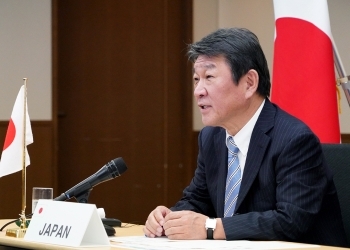 Foreign Minister Motegi stating his remark
