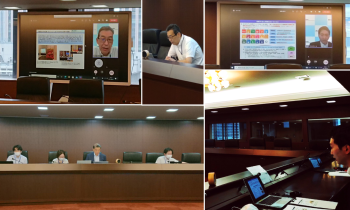 (Photo7) Online meeting