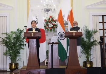 Picture of Japan-India Summit Joint Press Conference