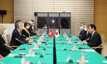 The state of Japan-Switzerland Summit Meeting