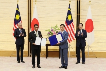 Photo of Exchange of Notes Ceremony, which is Cooperation in the field of Youth and Sports