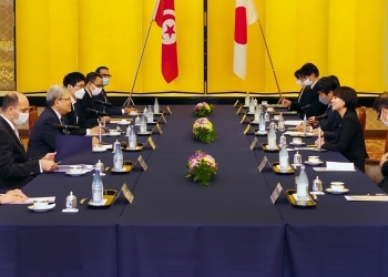 Meeting and Dinner between State Minister for Foreign Affairs Suzuki Takako and Minister of Foreign Affairs, Migration and Tunisians Abroad of the Republic of Tunisia H. E. Mr. Othman Jerandi