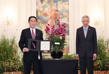 Photo of Orchid Naming Ceremony.