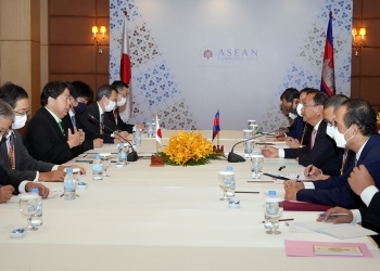 (Photo) Japan-Cambodia Foreign Ministers' Meeting