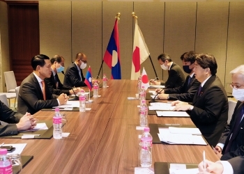 (Photo) Japan-Laos Foreign Ministers’ Meeting