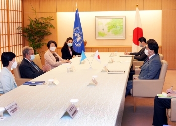Foreign Minister Hayashi’s Meeting with United Nations Secretary-General Guterres
