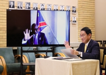 (Photo) Japan-DRC Summit Video Teleconference Meeting