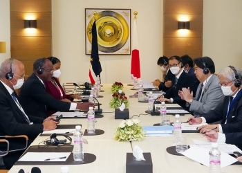 (Photo) Foreign Minister Hayashi’s Courtesy Call on Prime Minister CORREIA E SILVA of Cabo Verde