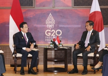 Photoo of the Japan-Indonesia Summit Meeting