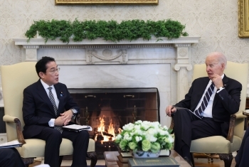 Photo of the Japan-US Summit Meeting